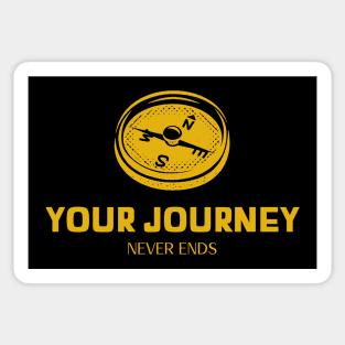 Your Journey Never Ends Sticker